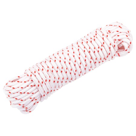 Cordón de arranque nailon blanco y rojo Ø4 mm 10 m de , Sogas y cuerdas metálicas - Ref: Foro24-4100612, Precio: 9,78 €, Desc...