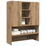 Washing machine cabinet in artisan oak, 70.5x25.5x90 cm by , Accessories for washing machines and dryers - Ref: Foro24-856638...