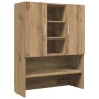 Washing machine cabinet in artisan oak, 70.5x25.5x90 cm by , Accessories for washing machines and dryers - Ref: Foro24-856638...