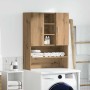 Washing machine cabinet in artisan oak, 70.5x25.5x90 cm by , Accessories for washing machines and dryers - Ref: Foro24-856638...