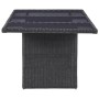 Mesa comedor jardín vidrio ratán sintético negro 200x100x74 cm de vidaXL, Mesas de jardín - Ref: Foro24-310145, Precio: 236,9...