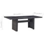 Mesa comedor jardín vidrio ratán sintético negro 200x100x74 cm de vidaXL, Mesas de jardín - Ref: Foro24-310145, Precio: 236,9...