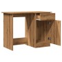 Escritorio de madera de ingeniería roble artisan 100x50x76 cm de , Escritorios - Ref: Foro24-855955, Precio: 94,76 €, Descuen...