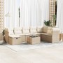 Garden sofa set with 9-piece synthetic rattan beige cushions. | Foro24|Onlineshop| Casa, Jardín y Más Foro24.es