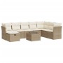 Garden sofa set with 9-piece synthetic rattan beige cushions. | Foro24|Onlineshop| Casa, Jardín y Más Foro24.es