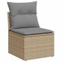 Gartensofa-Set mit 5-teiligen Kissen aus synthetischem Rattan in Beige. von , Gartensets - Ref: Foro24-3325365, Preis: 373,08...