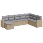 Garden sofa set with 8 pieces of synthetic beige rattan and cushions. | Foro24|Onlineshop| Casa, Jardín y Más Foro24.es