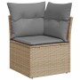 Garden sofa set with 8 pieces of synthetic beige rattan and cushions. | Foro24|Onlineshop| Casa, Jardín y Más Foro24.es