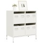 Kaltgewalzter weißer Stahlschrank 68x39x73,5 cm | Foro24|Onlineshop| Casa, Jardín y Más Foro24.es