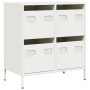 Kaltgewalzter weißer Stahlschrank 68x39x73,5 cm | Foro24|Onlineshop| Casa, Jardín y Más Foro24.es