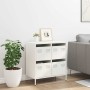 Kaltgewalzter weißer Stahlschrank 68x39x73,5 cm | Foro24|Onlineshop| Casa, Jardín y Más Foro24.es