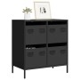 Cold-rolled black steel sideboard 68x39x73.5 cm by , Sideboards - Ref: Foro24-851256, Price: 189,01 €, Discount: %