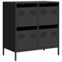 Kaltgewalzter schwarzer Stahlschrank 68x39x73,5 cm | Foro24|Onlineshop| Casa, Jardín y Más Foro24.es