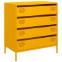 Aparador acero laminado en frío amarillo mostaza 68x39x73,5 cm de , Aparadores - Ref: Foro24-851289, Precio: 192,06 €, Descue...