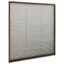 Plissee-Moskitonetz für braune Aluminiumfenster 130x100 cm von vidaXL, Moskitonetze für Fenster - Ref: Foro24-148657, Preis: ...