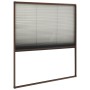 Mosquitera plisada para ventanas aluminio marrón 130x100 cm de vidaXL, Mosquiteras para ventanas - Ref: Foro24-148657, Precio...