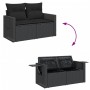 Set de muebles de jardín 5 pzas y cojines ratán sintético negro | Foro24|Onlineshop| Casa, Jardín y Más Foro24.es