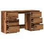 Aged engineered wood desk 140x50x77 cm by , Desks - Ref: Foro24-855960, Price: 187,02 €, Discount: %