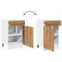 Armario inferior cajón madera roble artisan 50x46x81,5 cm de , Armarios de cocina - Ref: Foro24-856087, Precio: 84,39 €, Desc...