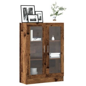 Bücherschrank aus gealtertem Holz, 82,5x30,5x115