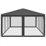 Party tent with 10 walls made of anthracite grey HDPE mesh, 6x4m. | Foro24|Onlineshop| Casa, Jardín y Más Foro24.es