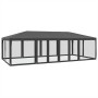 Party tent with 12 walls made of anthracite gray HDPE mesh, 8x4m. by , tents - Ref: Foro24-4010074, Price: 203,85 €, Discount: %