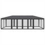 Party tent with 12 walls made of anthracite gray HDPE mesh, 8x4m. by , tents - Ref: Foro24-4010074, Price: 203,85 €, Discount: %