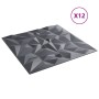 Paneles de pared 12 uds XPS amatista gris 50x50 cm 3 m² | Foro24|Onlineshop| Casa, Jardín y Más Foro24.es