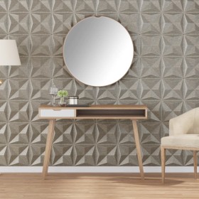 Wall panels 48 pcs XPS origami Beton 50x50 cm 12