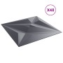 Wandpaneele 48 Stück XPS grauer Stern 50x50 cm 12 m² | Foro24|Onlineshop| Casa, Jardín y Más Foro24.es