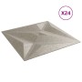 Paneles de pared 24 uds XPS estrella Beton 50x50 cm 6 m² de , Recubrimiento de paredes - Ref: Foro24-4100072, Precio: 69,62 €...