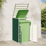 Green steel garbage container shed 72x81x115 cm by , Waste container supports - Ref: Foro24-4006171, Price: 100,43 €, Discoun...