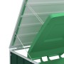 Green steel garbage container shed 72x81x115 cm by , Waste container supports - Ref: Foro24-4006171, Price: 100,43 €, Discoun...