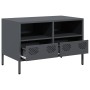 TV stand made of cold-rolled anthracite steel, measuring 68x39x43.5 cm. | Foro24|Onlineshop| Casa, Jardín y Más Foro24.es