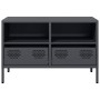 TV stand made of cold-rolled anthracite steel, measuring 68x39x43.5 cm. | Foro24|Onlineshop| Casa, Jardín y Más Foro24.es