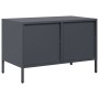 TV stand made of cold-rolled anthracite steel, measuring 68x39x43.5 cm. | Foro24|Onlineshop| Casa, Jardín y Más Foro24.es