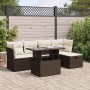 Set aus 6-teiligen Gartensofas und Kissen aus braunem Kunststoff-Rattan. | Foro24|Onlineshop| Casa, Jardín y Más Foro24.es