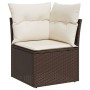 Set of 6 garden sofas and brown synthetic rattan cushions | Foro24|Onlineshop| Casa, Jardín y Más Foro24.es