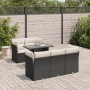 6-piece garden sofa set with black synthetic rattan cushions | Foro24|Onlineshop| Casa, Jardín y Más Foro24.es