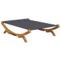 Lounger with anthracite gray curved wood canopy 165x188.5x46 cm by vidaXL, Outdoor beds - Ref: Foro24-313950, Price: 207,44 €...