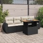 5-piece garden furniture set with black synthetic rattan cushions | Foro24|Onlineshop| Casa, Jardín y Más Foro24.es