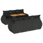 7-piece garden sofa set with black synthetic rattan cushions | Foro24|Onlineshop| Casa, Jardín y Más Foro24.es