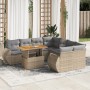 Garden sofa set with 9-piece synthetic rattan beige cushions. | Foro24|Onlineshop| Casa, Jardín y Más Foro24.es