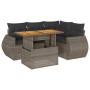 Garden sofa set with 5-piece synthetic rattan gray cushions | Foro24|Onlineshop| Casa, Jardín y Más Foro24.es