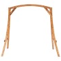 Solid curved wood swing with teak finish by vidaXL, Porch Swing Accessories - Ref: Foro24-313934, Price: 222,56 €, Discount: %