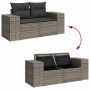 Garden sofa set with 5-piece synthetic rattan gray cushions | Foro24|Onlineshop| Casa, Jardín y Más Foro24.es