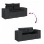 5-piece garden furniture set with black synthetic rattan cushions | Foro24|Onlineshop| Casa, Jardín y Más Foro24.es