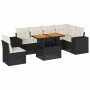 7-piece garden sofa set with black synthetic rattan cushions | Foro24|Onlineshop| Casa, Jardín y Más Foro24.es