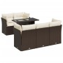 Set of 6 garden sofas and brown synthetic rattan cushions | Foro24|Onlineshop| Casa, Jardín y Más Foro24.es