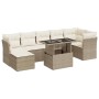 Garden sofa set with 8 pieces of synthetic beige rattan and cushions. | Foro24|Onlineshop| Casa, Jardín y Más Foro24.es